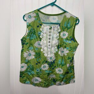 Vintage Handmade Retro Cottagecore Blouse| Size Medium